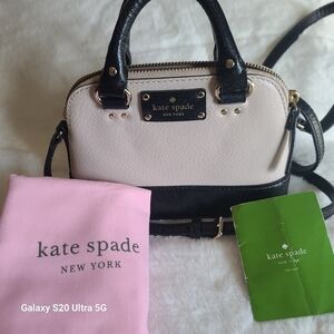 Kate Spade Two-Tone Mini Bag in Black and Cream